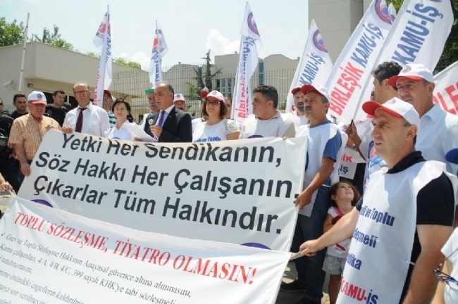 GÜCÜNÜ İKTİDARDAN ALANLAR ÖZGÜR, TOPLU İŞ SÖZLEŞMESİ İMZALAYAMAZ!