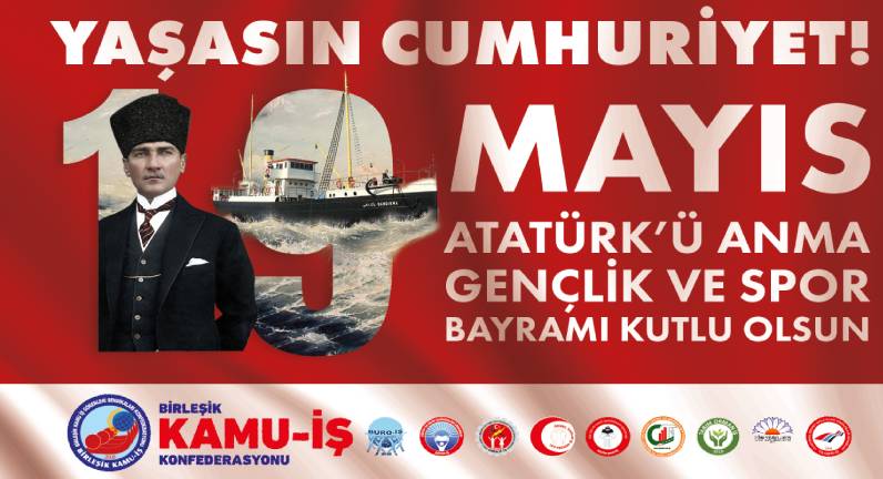 19 MAYIS ATATÜRK’Ü ANMA GENÇLİK VE SPOR BAYRAMI KUTLU OLSUN