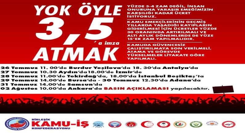 BURDUR’DA BAŞLAYAN EMEK MÜCADELEMİZİ ANKARA’DA TAMAMLAYACAĞIZ